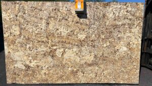 Granite slab in storage area