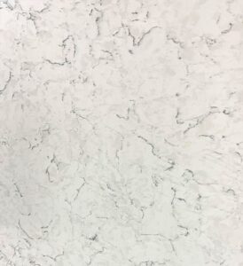 A macro shot of a quartz slab